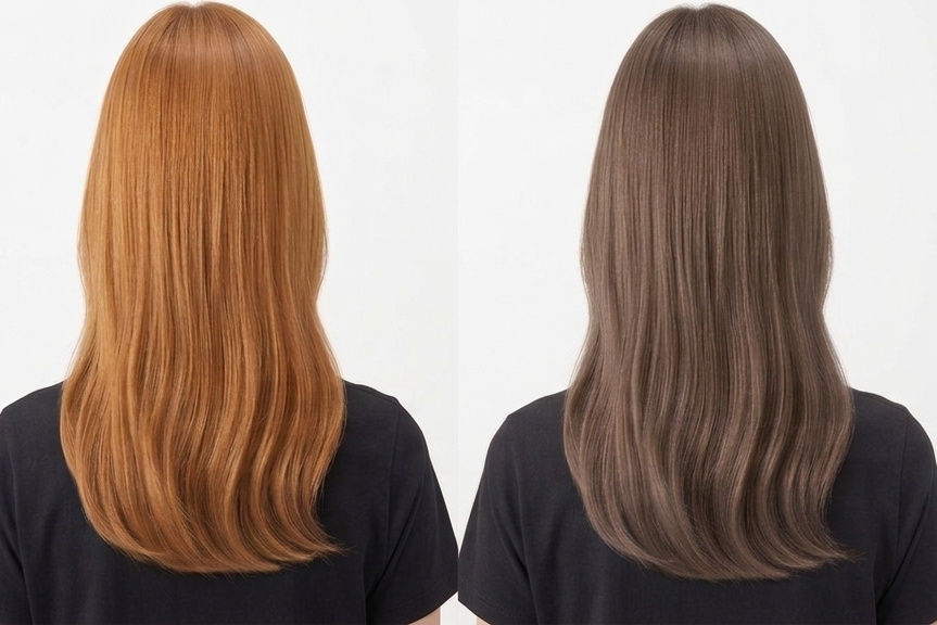 ブリーチ髪を暗く戻したい！カラーシャンプーで失敗せずにトーンダウンする方法